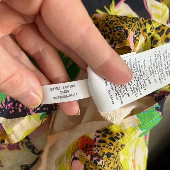 J. CREW Tiered Popover Dress in Ratti Safari Print AP199 - Picture 13 of 14